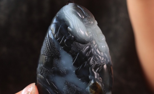 作品：青花·双喜临门